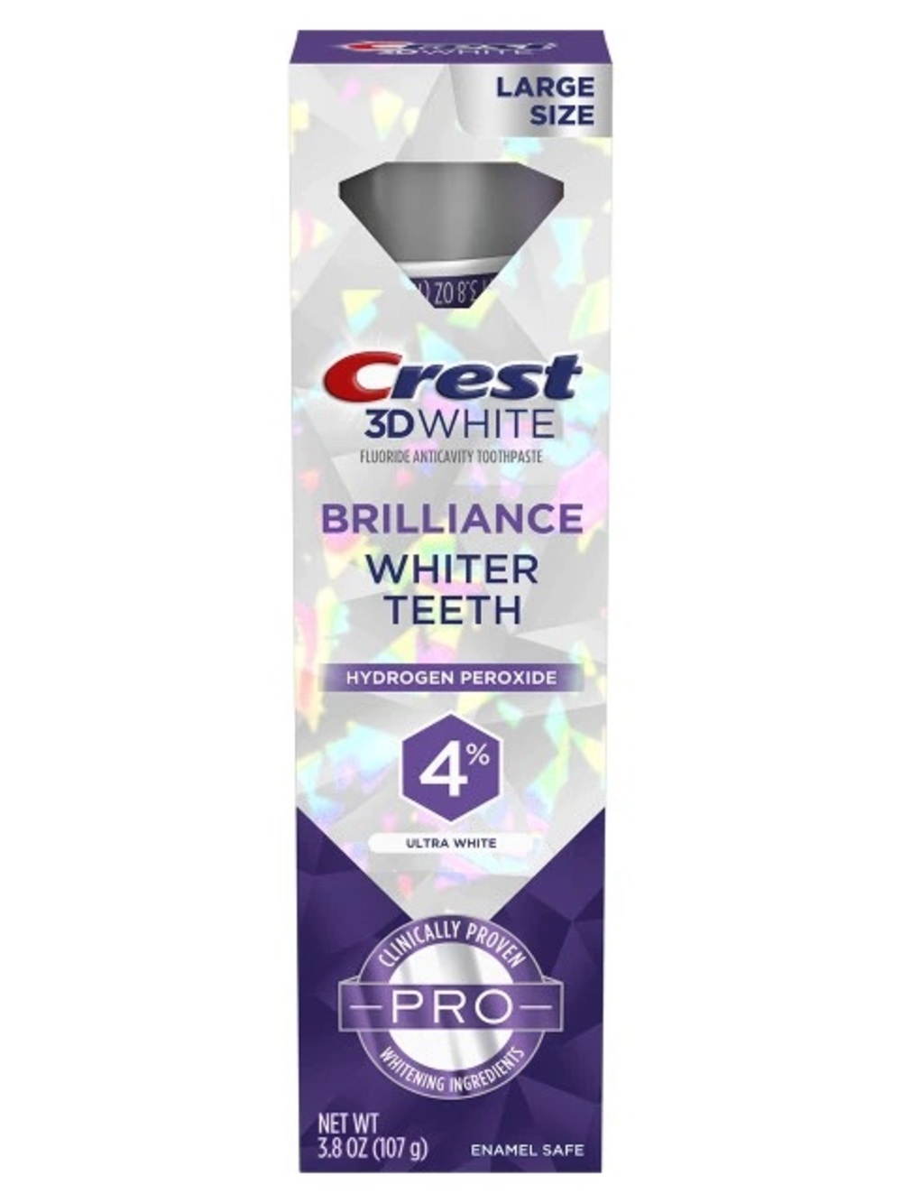 NIB Crest 3D White Brilliance Pro Ultra White Toothpaste (3.8 oz.)